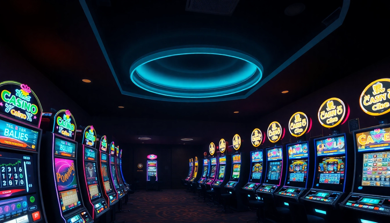 Erleben Sie casino bonus ohne einzahlung neu mit einer spannenden Spielautomaten Landschaft in leuchtenden Farben.