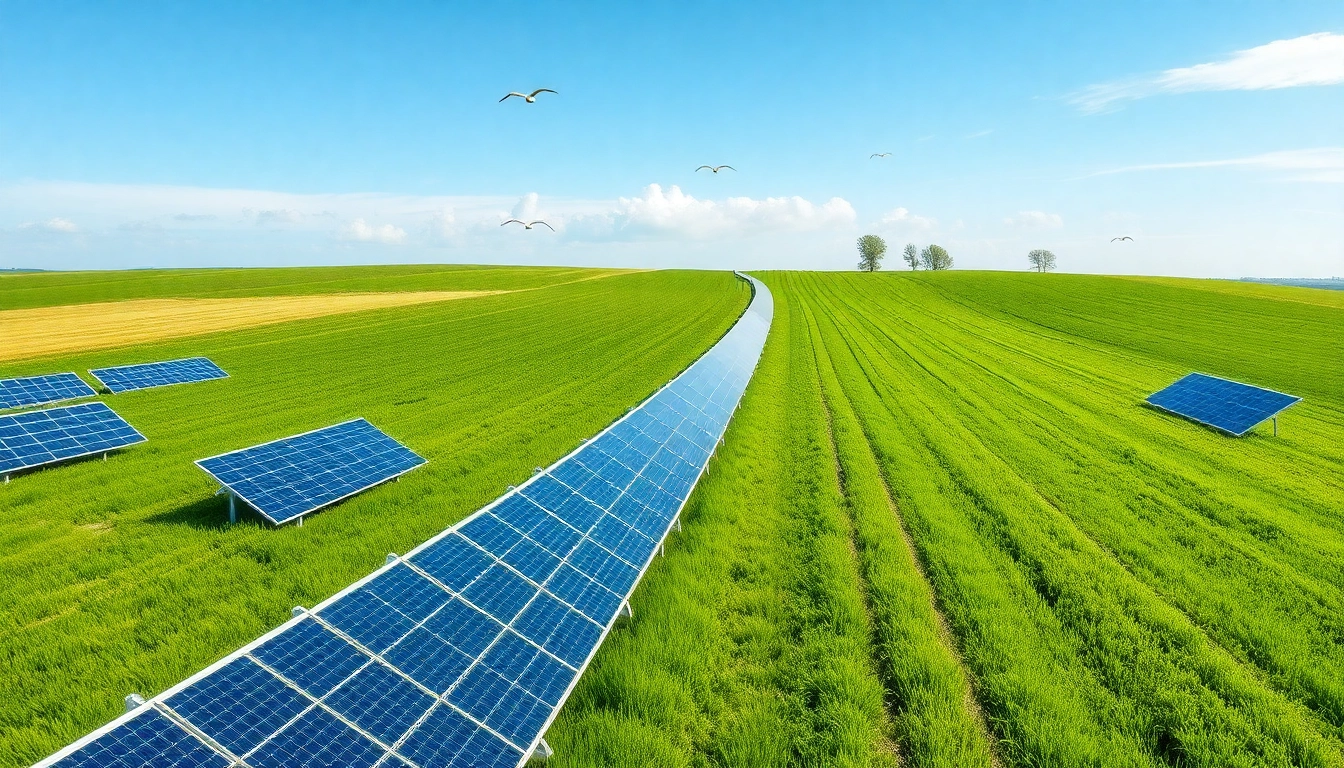 Entdecken Sie das Potenzial bei FREIFLÄCHE VERPACHTEN mit nachhaltiger Energieerzeugung durch Solarpanelen.