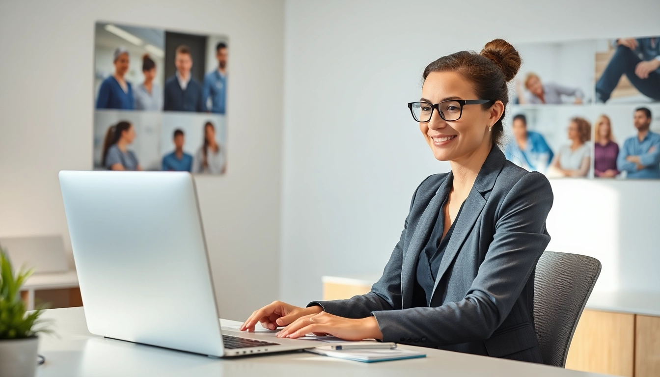 Professionelle Headhunter Pflegekräfte analysieren Bewerbungen in modernem Büro.